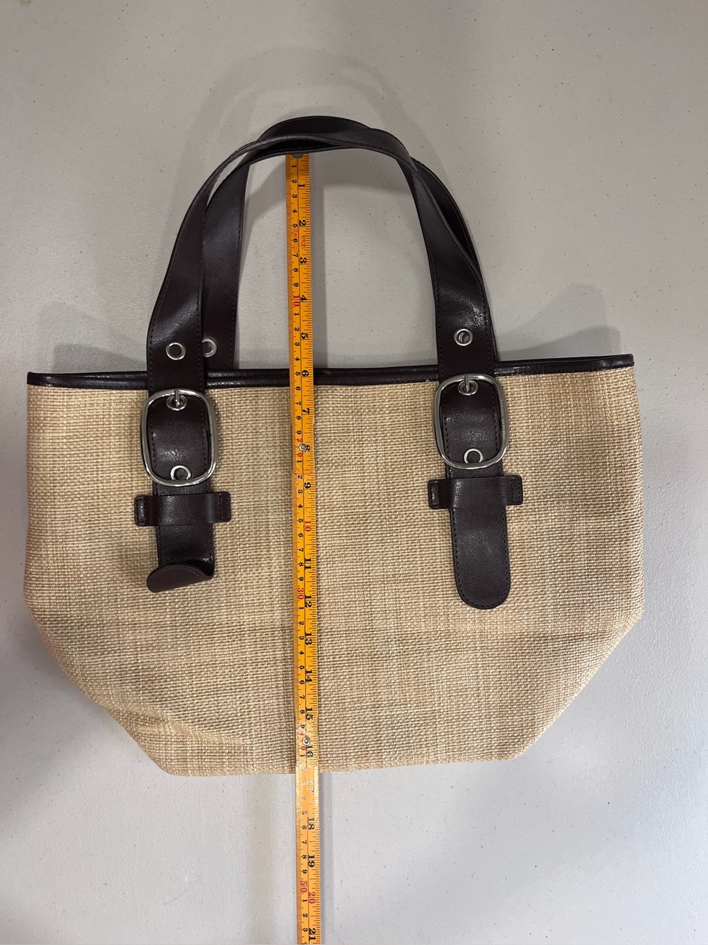 Banana Republic Brown Woven Straw Tote Bag - Picture 9 of 11